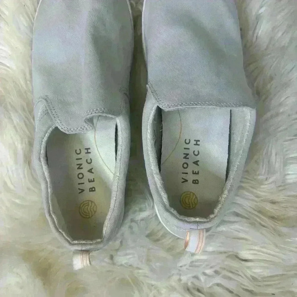 Vionic beach Marshall vapor gray canvas slip on sz 9.5 - Picture 8 of 10